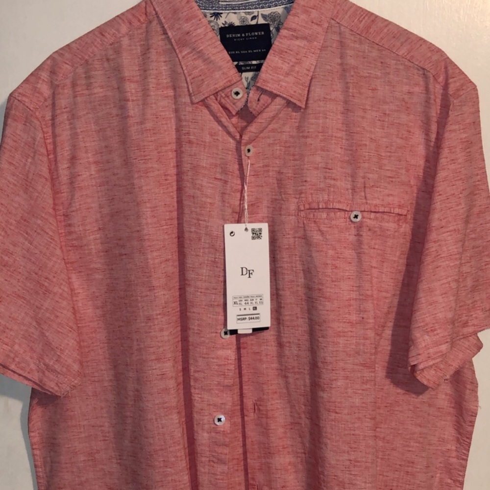 Short Sleeve Casual Button Down Slim Fit